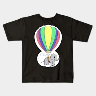 Be Happy Elephant Kids T-Shirt